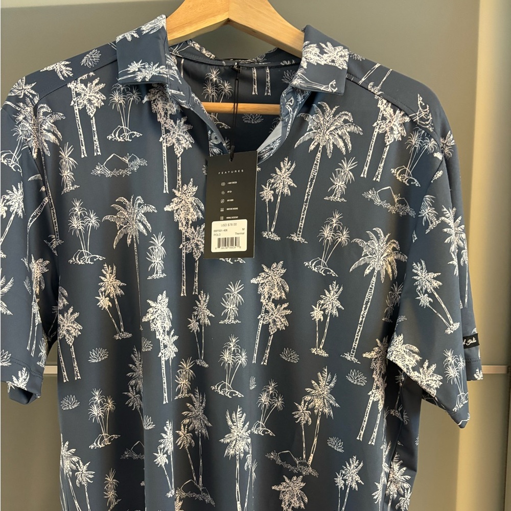 NWT - Bad Birdie golf shirt - Medium navy
